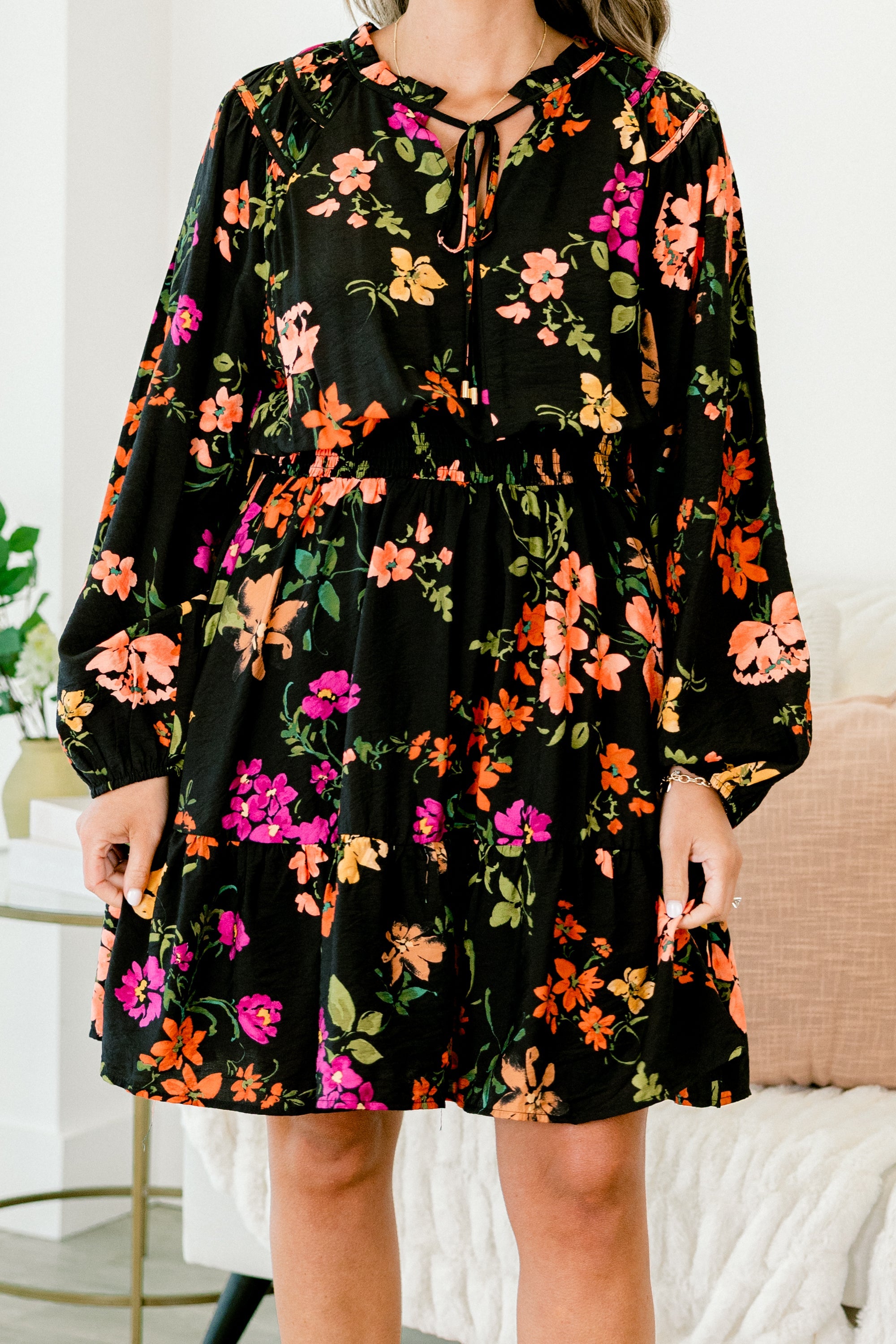Get With Time Dress, Black