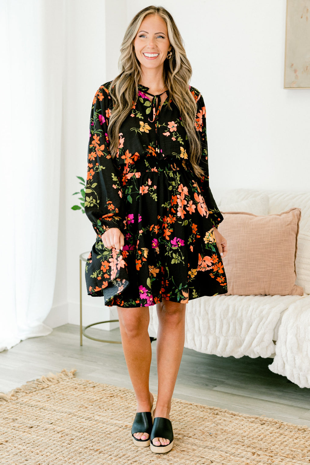 Get With Time Dress, Black