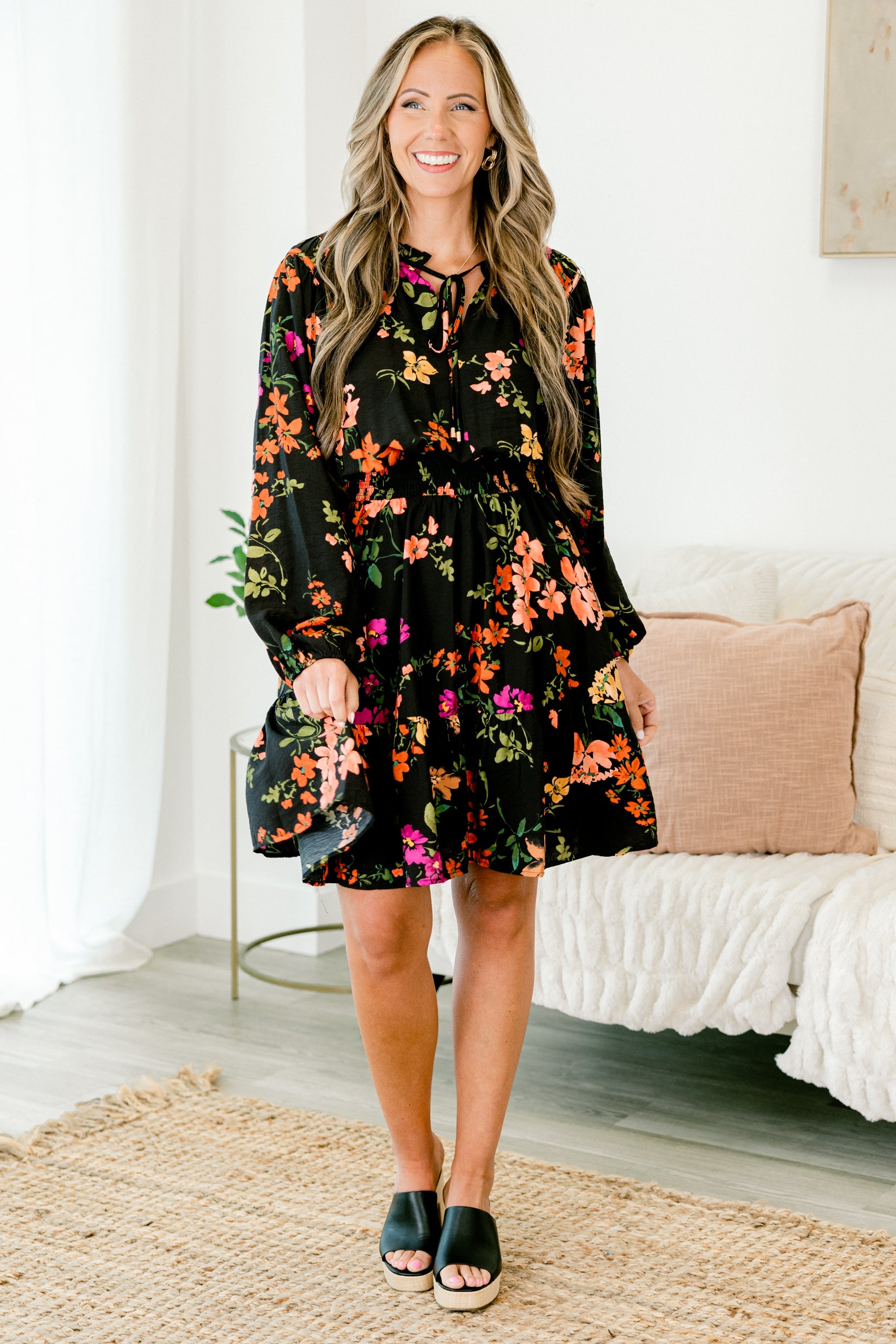 Get With Time Dress, Black