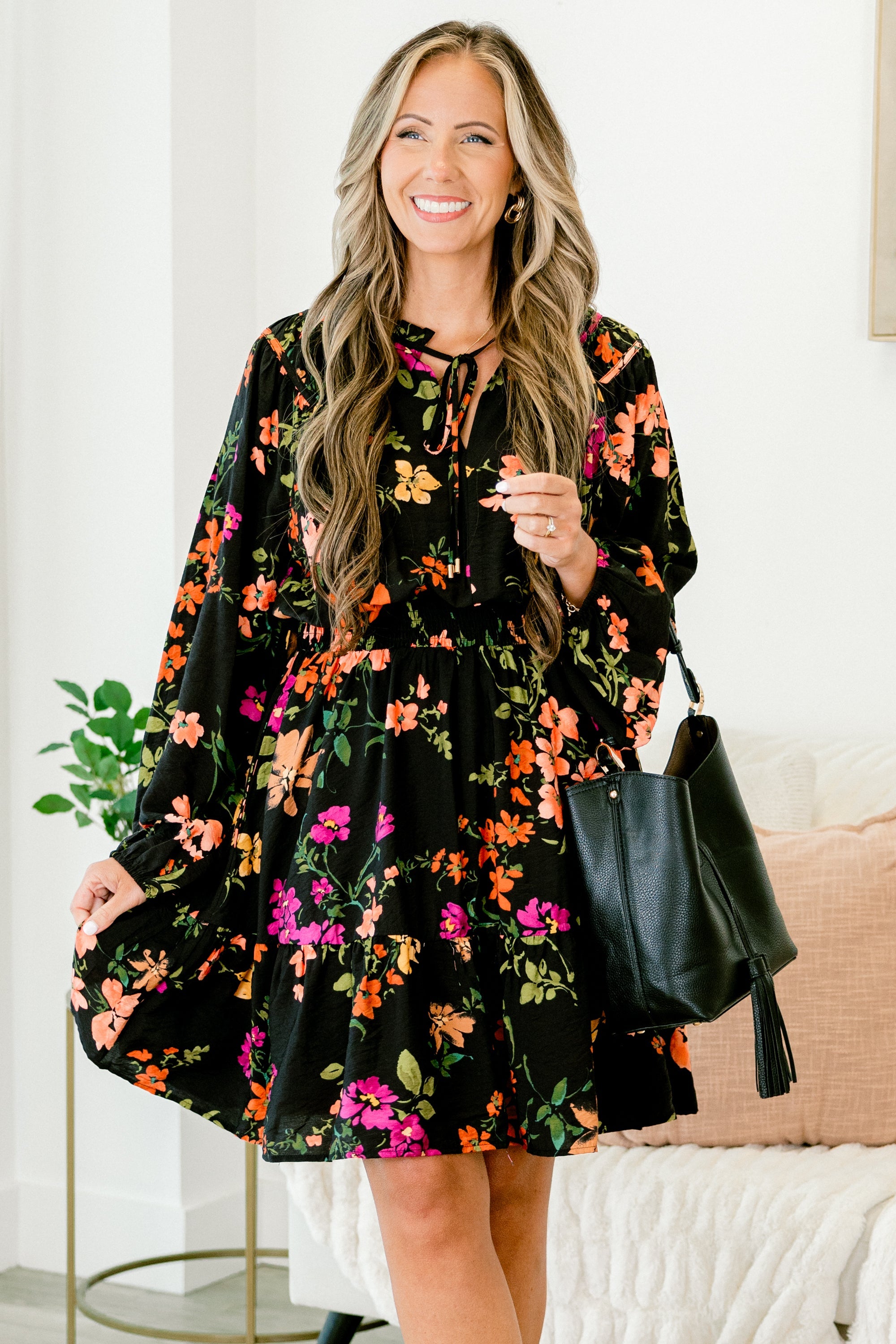 Get With Time Dress, Black