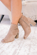 Get You Back Booties, Taupe