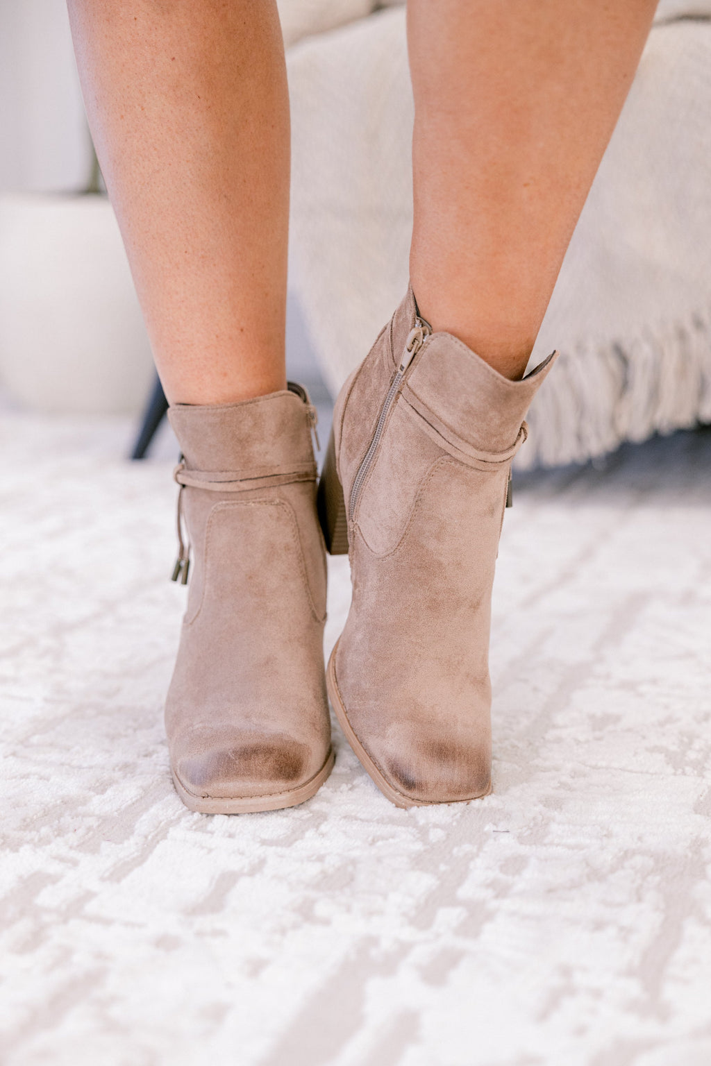 Get You Back Booties, Taupe