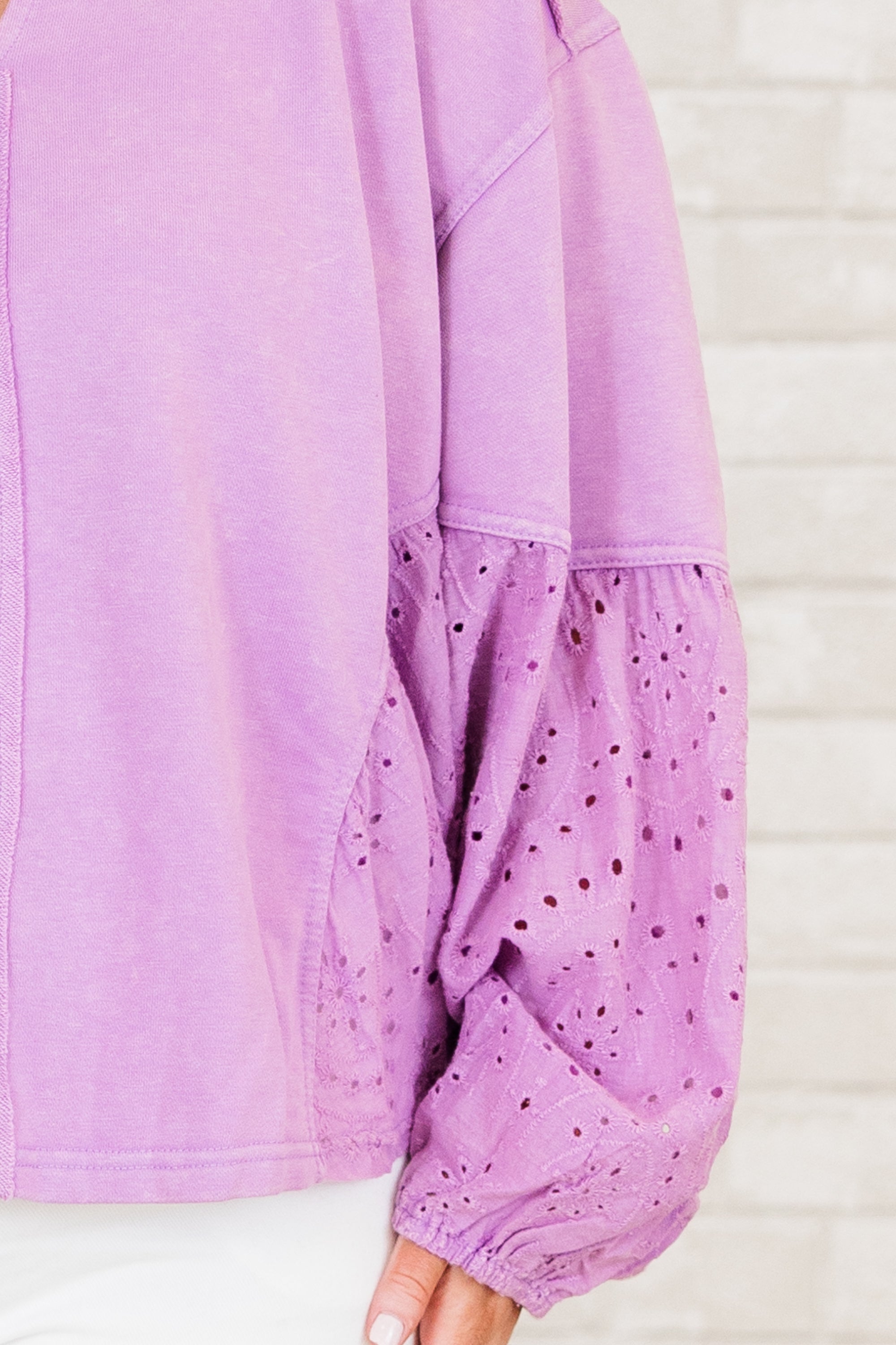 Gettin' It Done Top, Washed Lavender