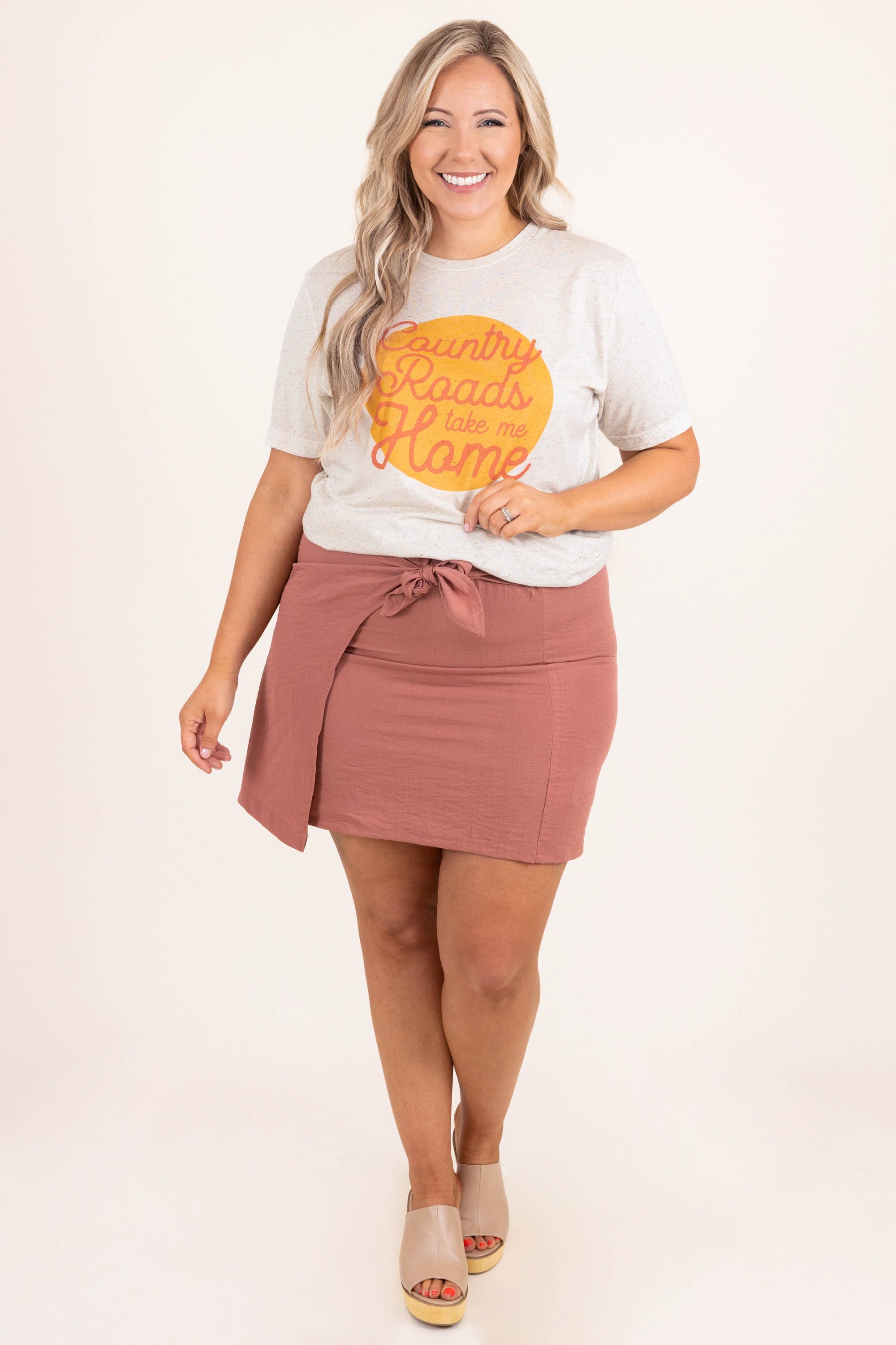 Getting My Way Skirt, Dusty Rose
