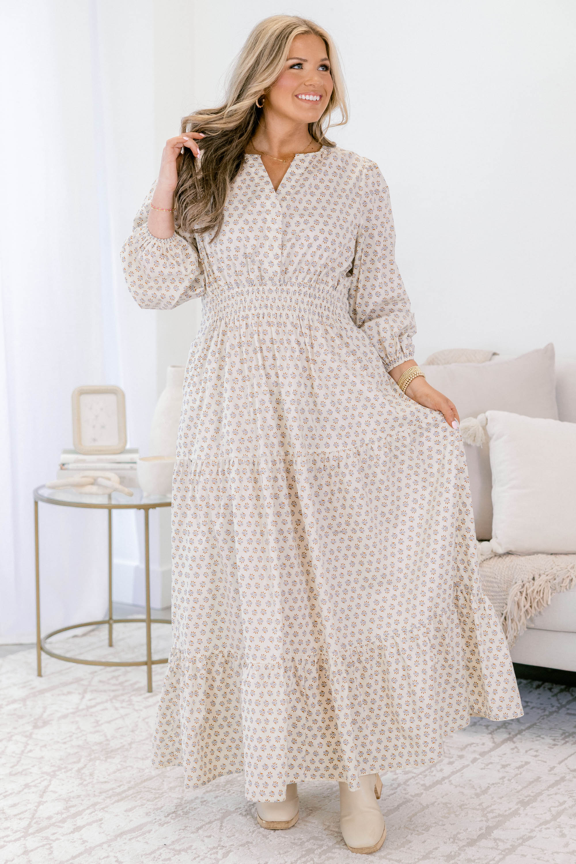 Gift Of Grace Maxi Dress, Cream