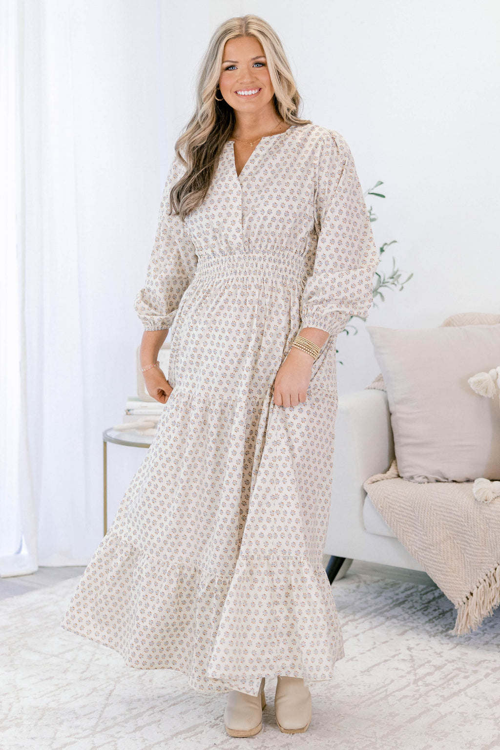 Gift Of Grace Maxi Dress, Cream
