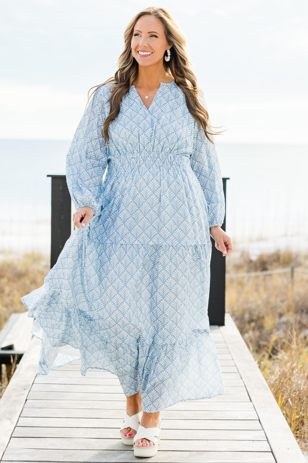 Gift Of Grace Maxi Dress, Blue