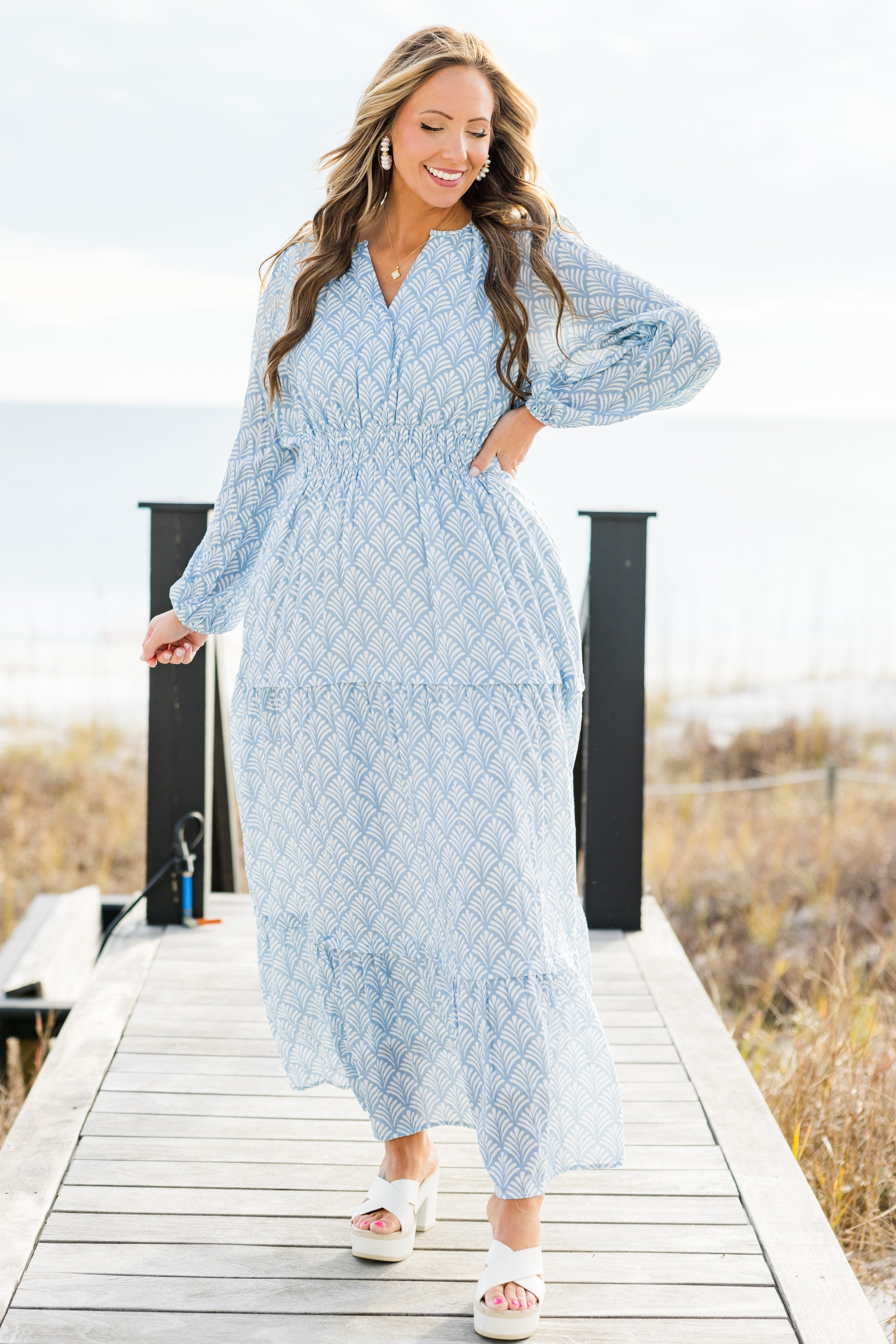 Gift Of Grace Maxi Dress, Blue