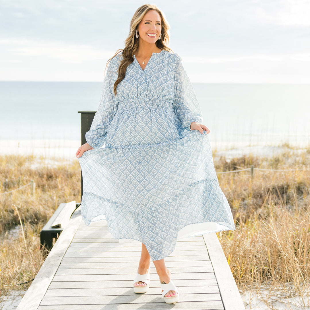 Gift Of Grace Maxi Dress, Blue