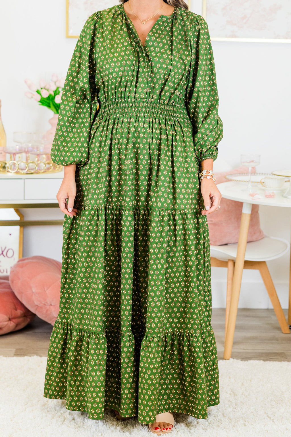 Gift Of Grace Maxi Dress, Green