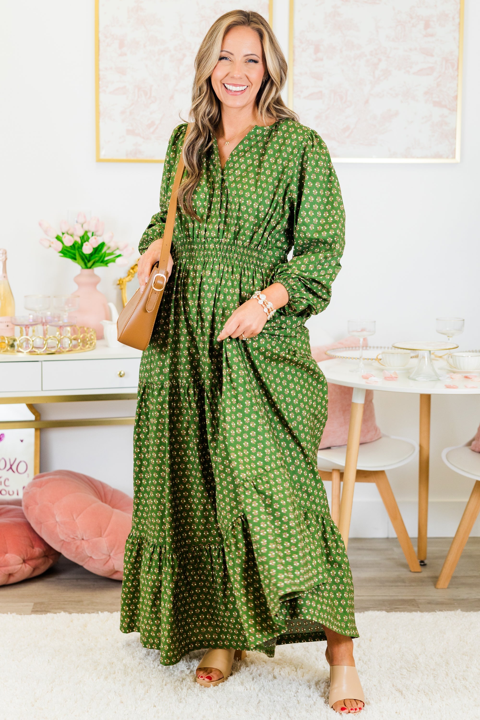 Gift Of Grace Maxi Dress, Green