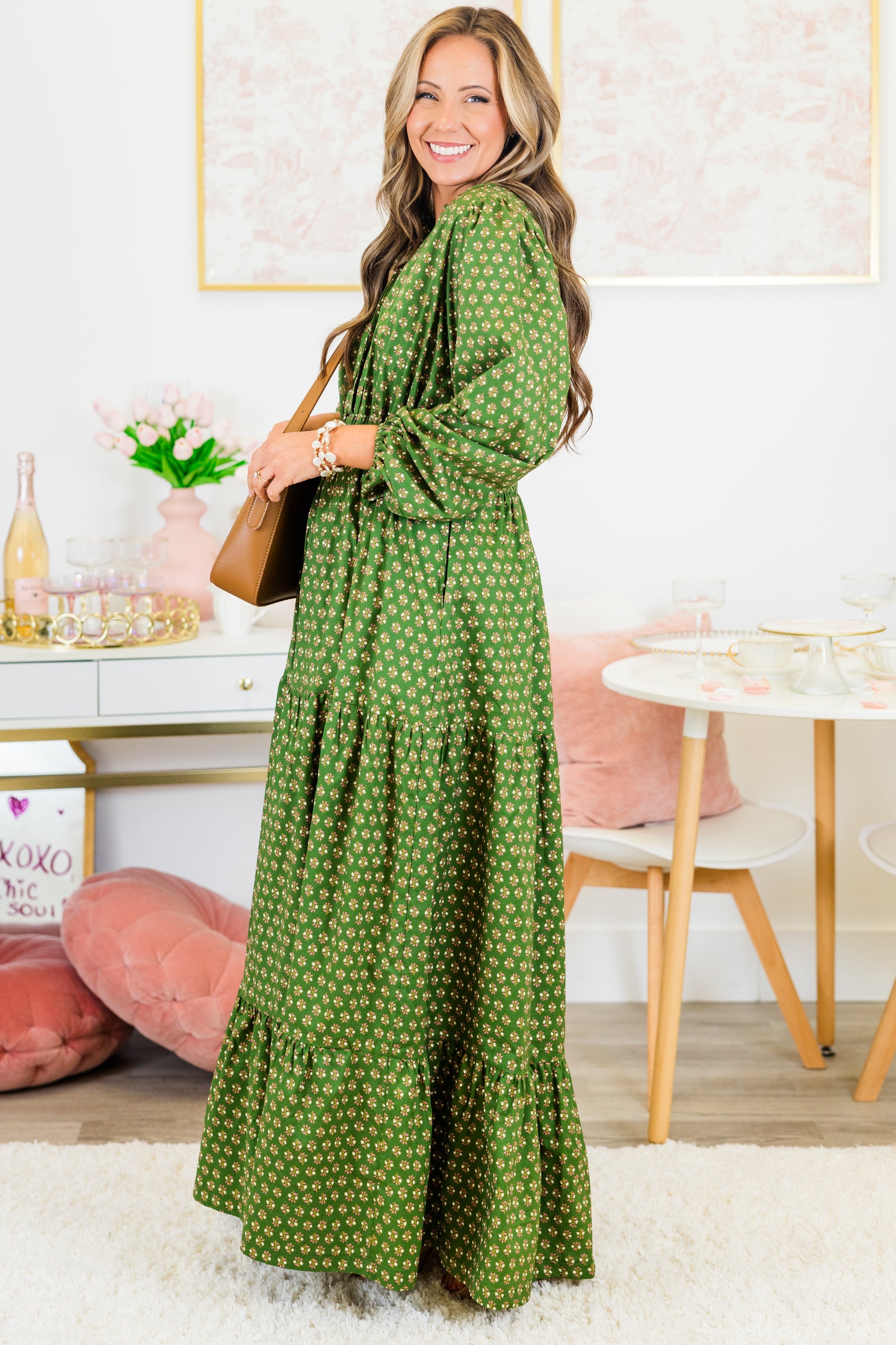 Gift Of Grace Maxi Dress, Green