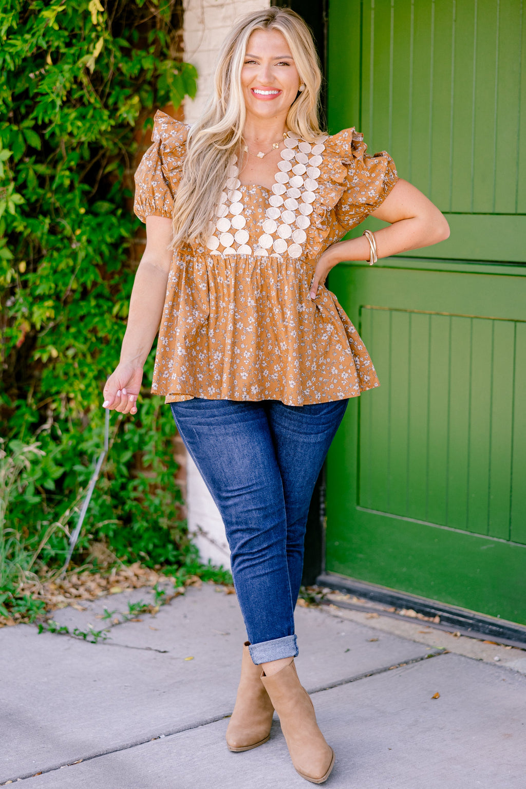 Girl's Lunch Top, Brown