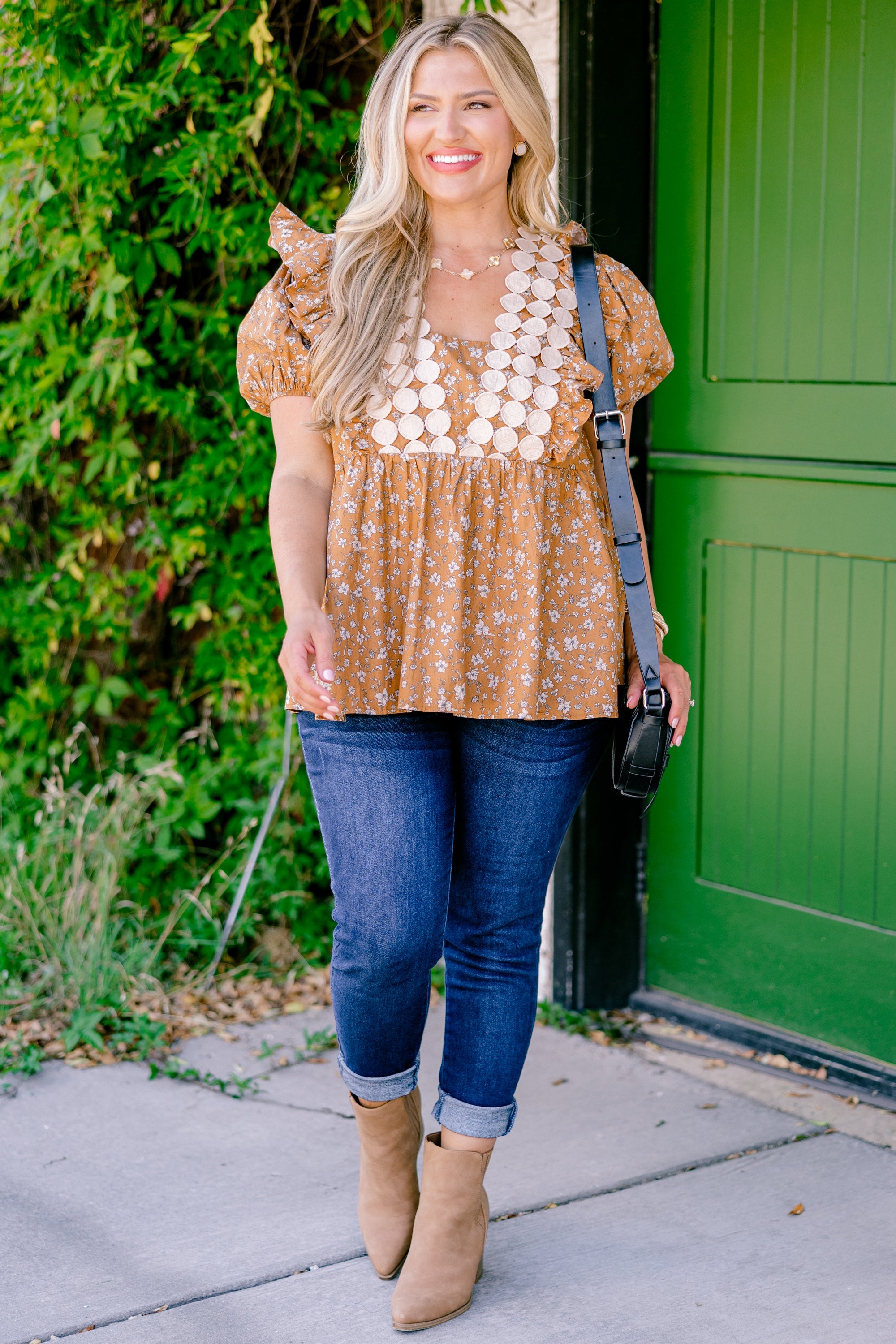 Girl's Lunch Top, Brown