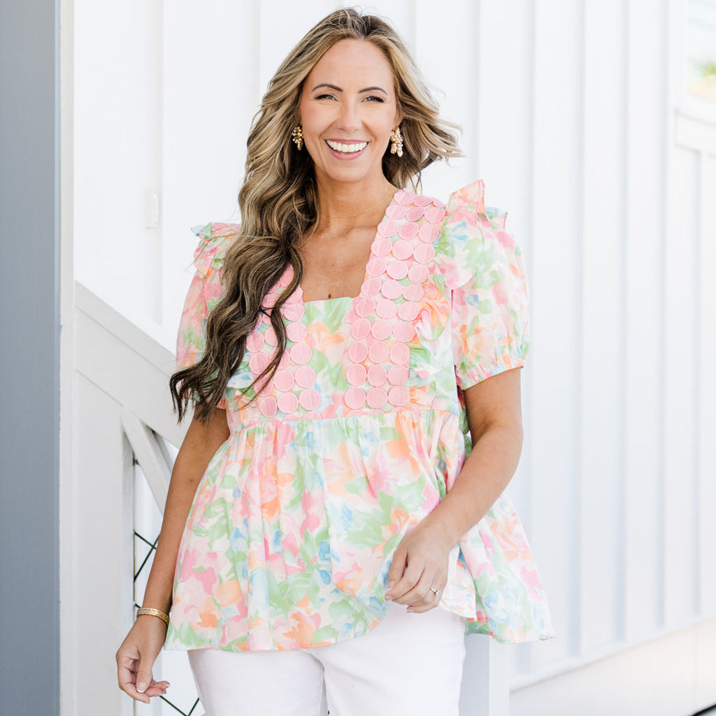 Girl's Lunch Top, Pink