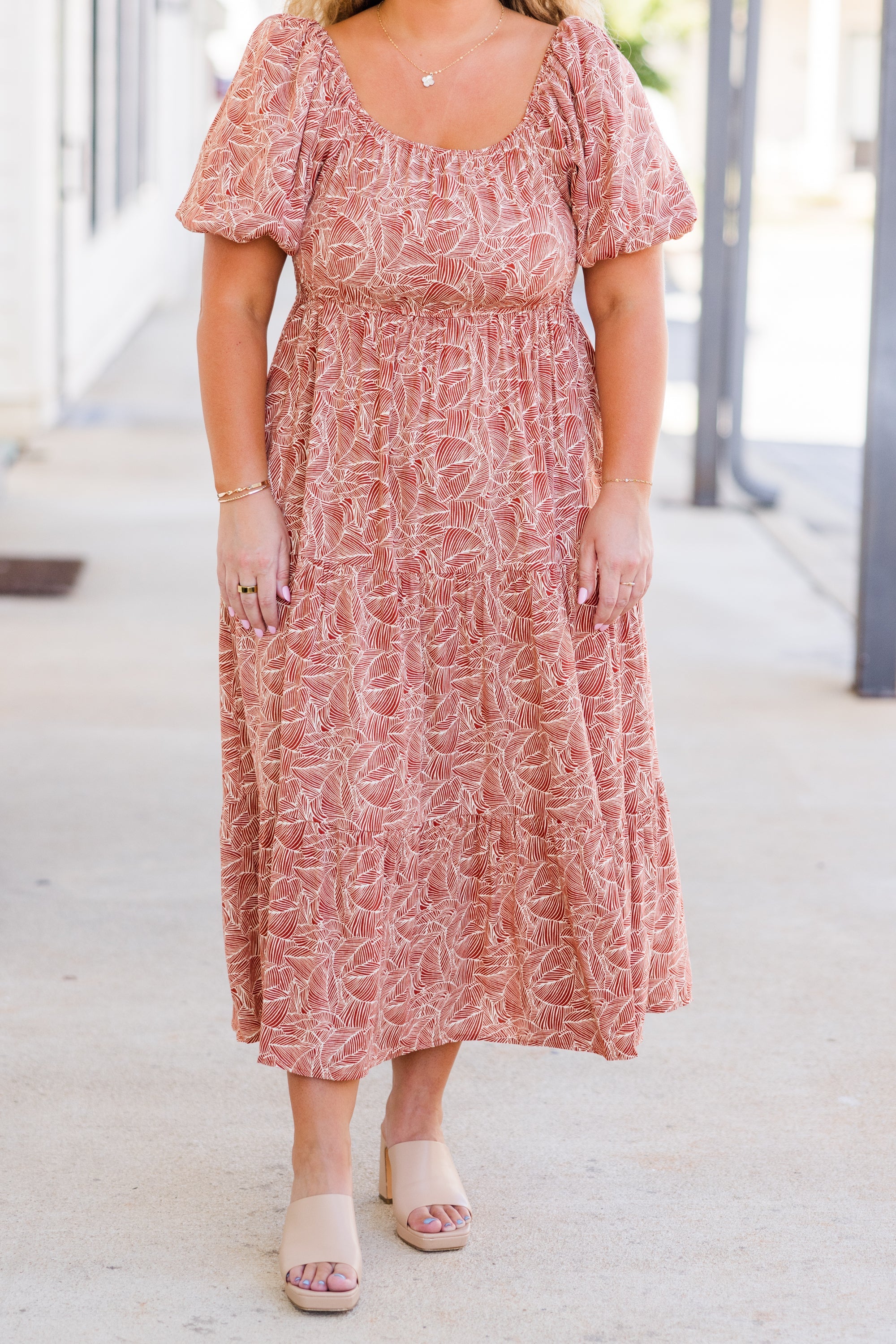 Give A Little Bit Midi Dress, Orange