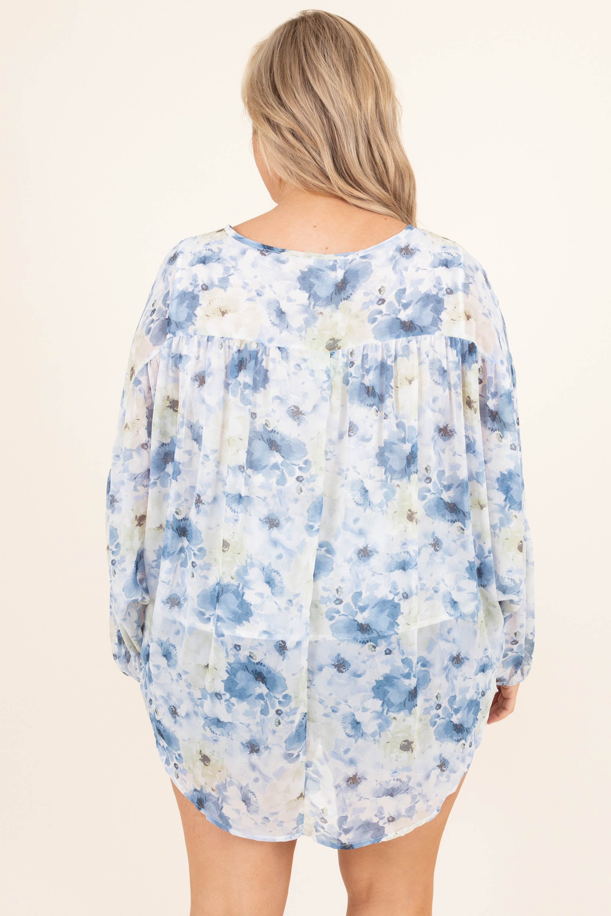 Give Me Shelter Top, Blue
