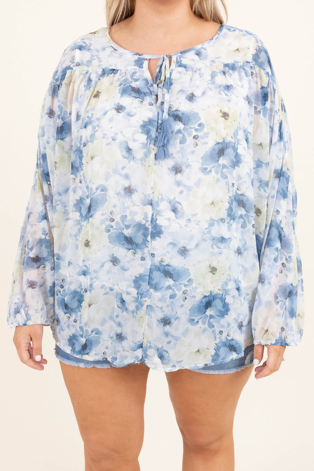 Give Me Shelter Top, Blue