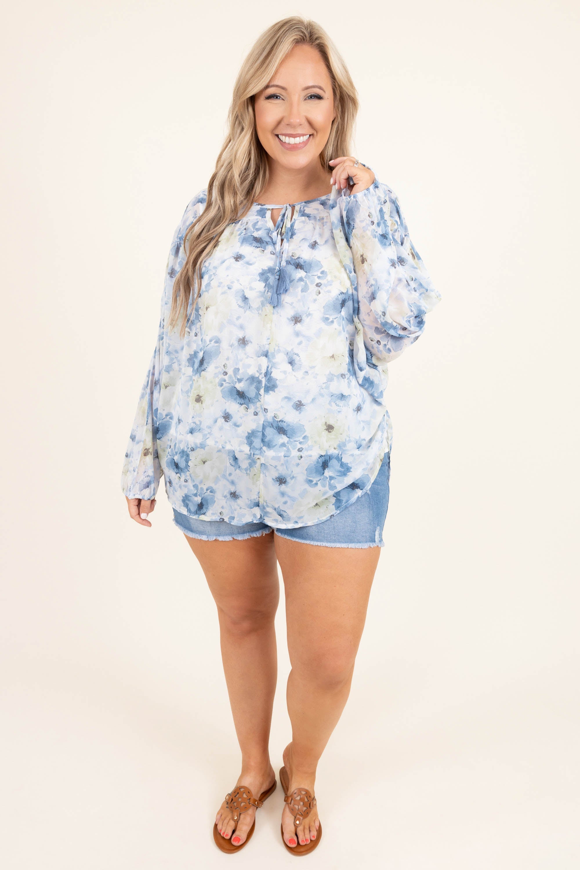 Give Me Shelter Top, Blue