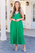 Give Me Your Time Jumpsuit, Kelly Green