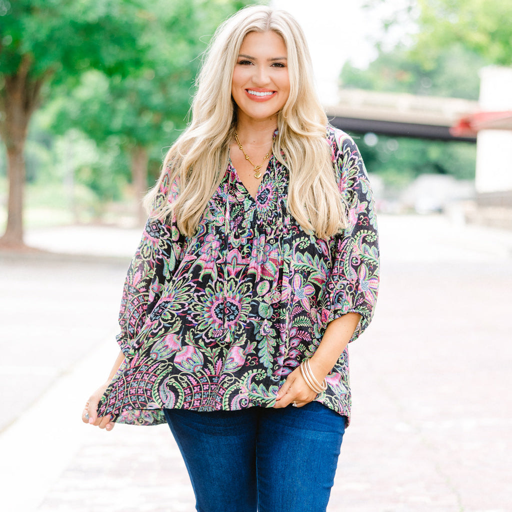 Give To Others Top, Black