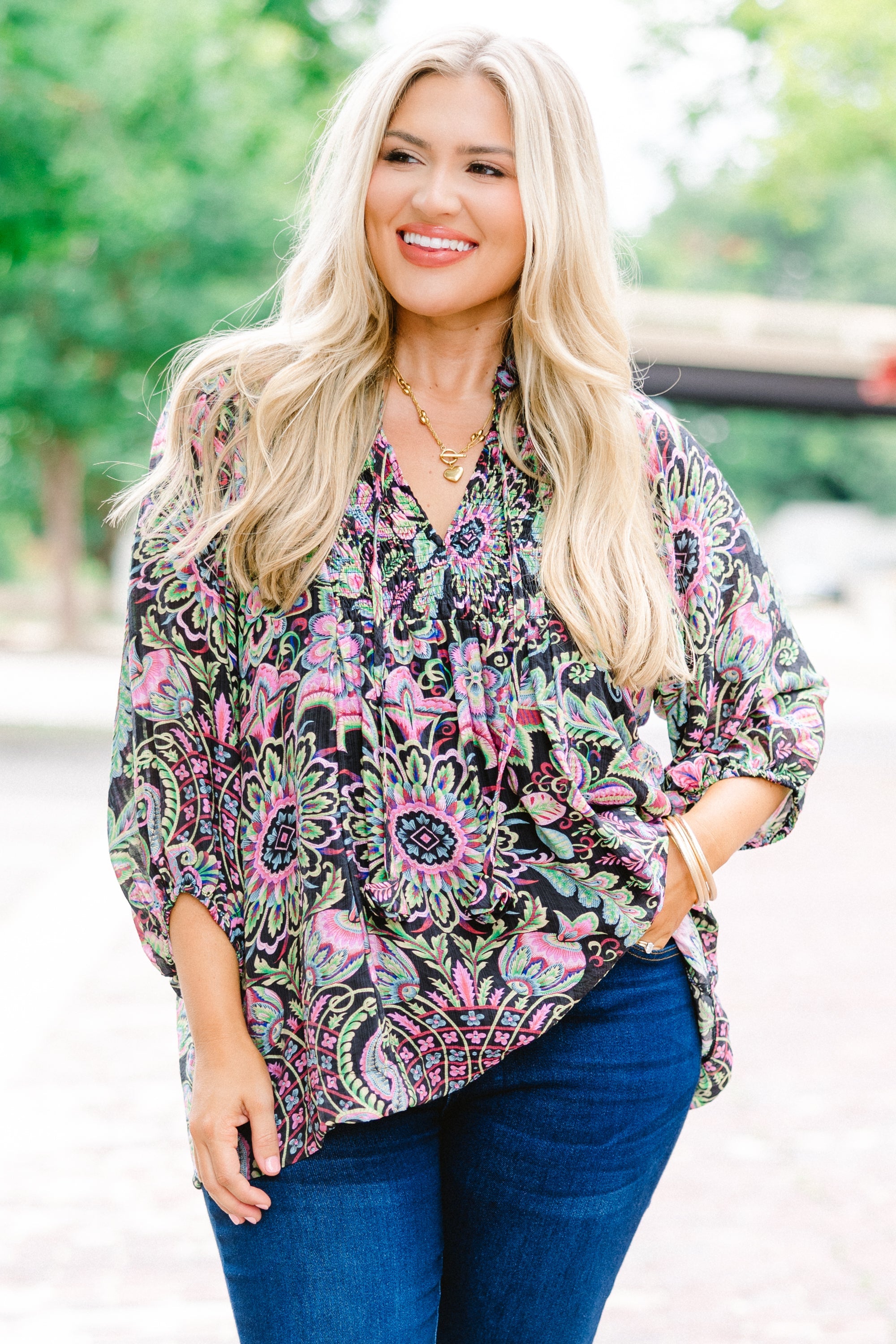 Give To Others Top, Black