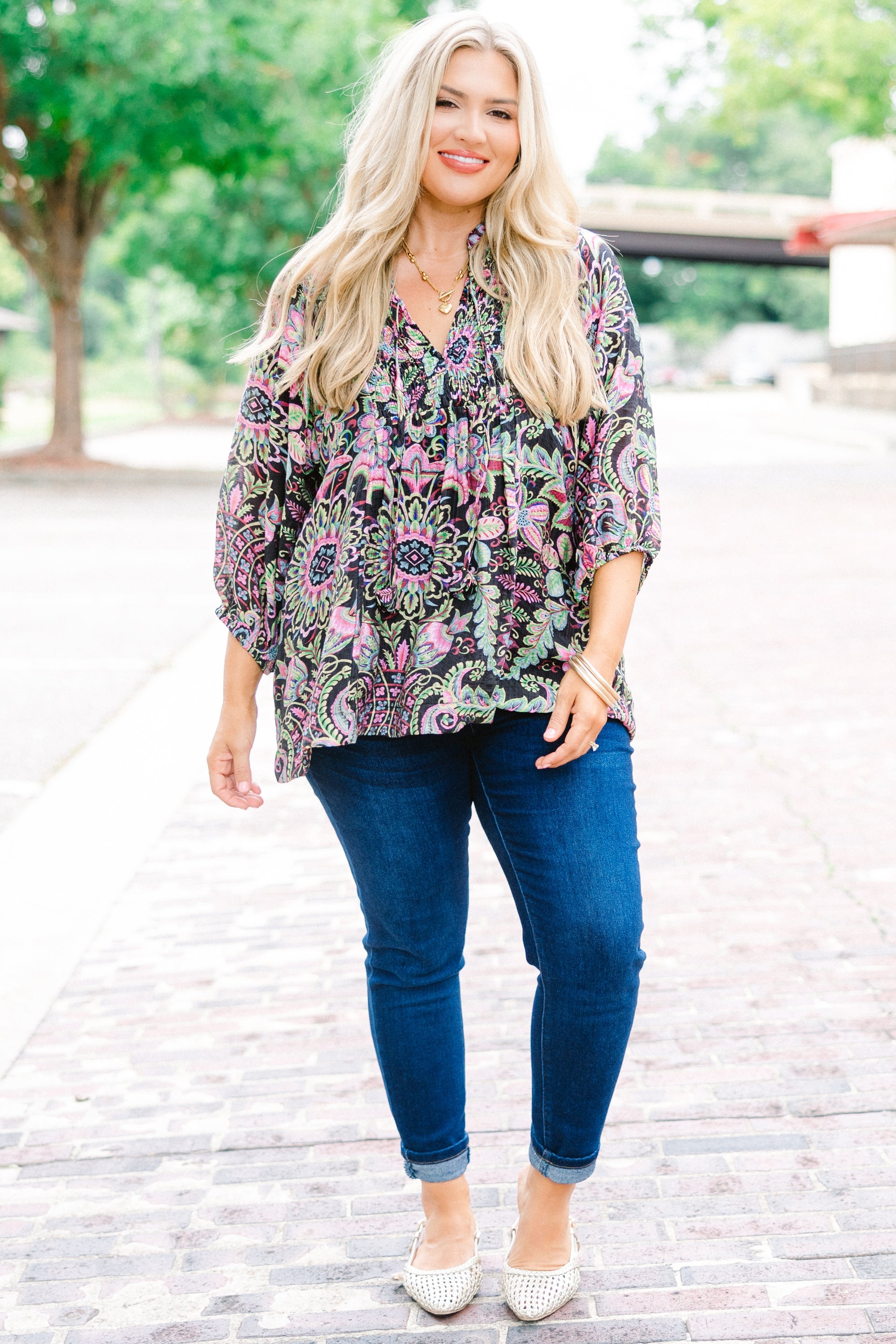 Give To Others Top, Black