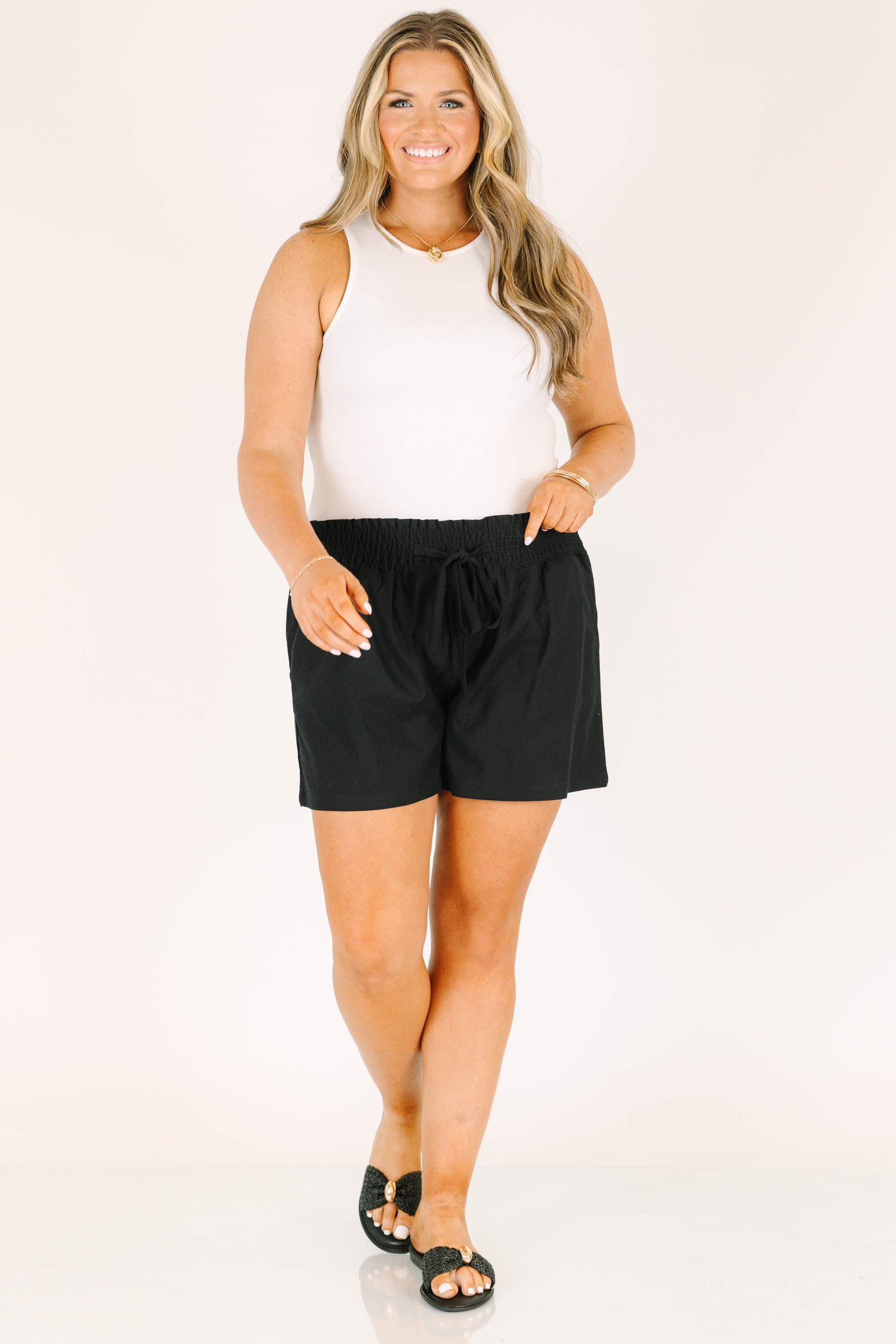 Give You Attitude Shorts, Black