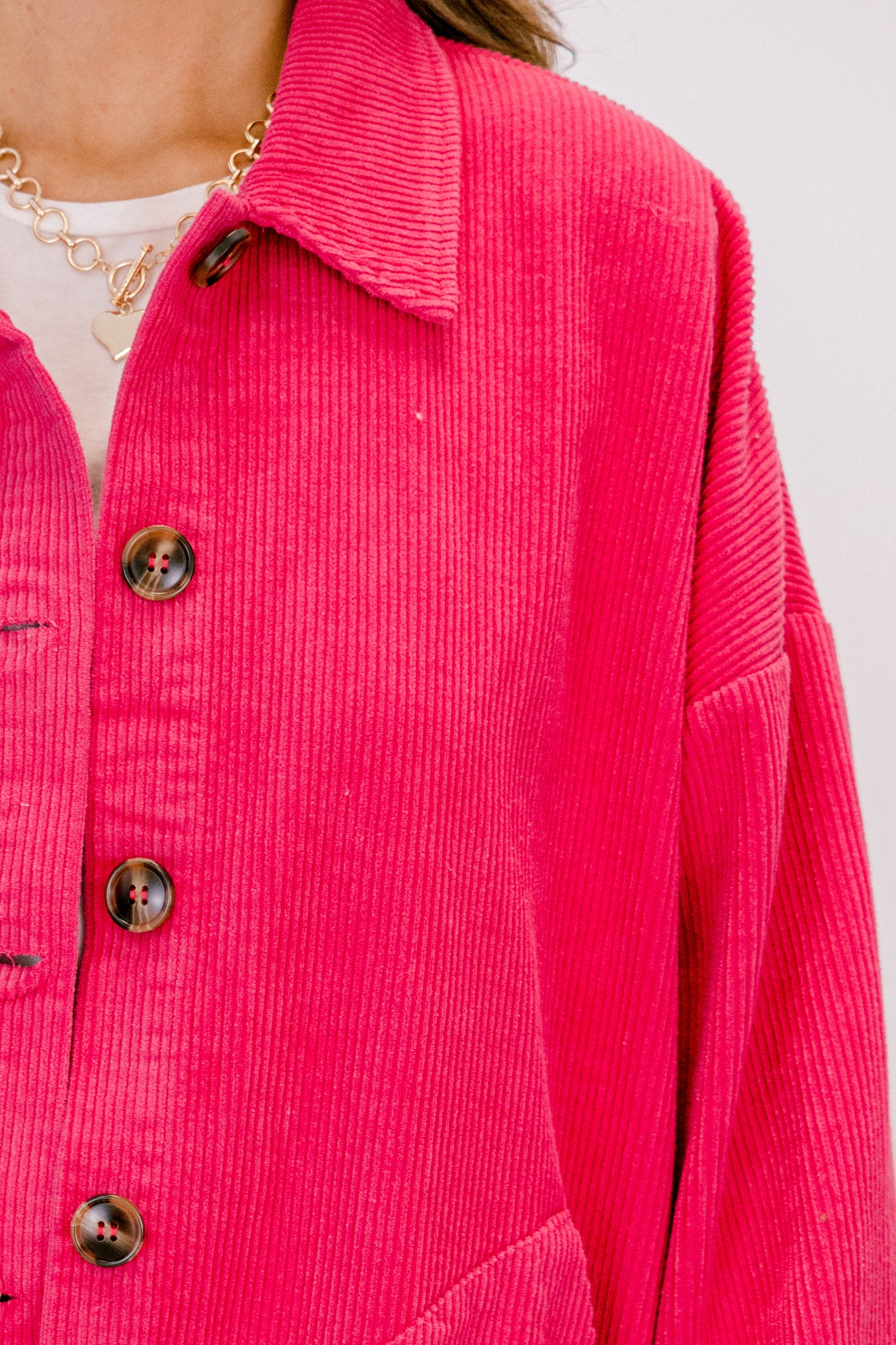Giving It A Chance Jacket, Hot Pink
