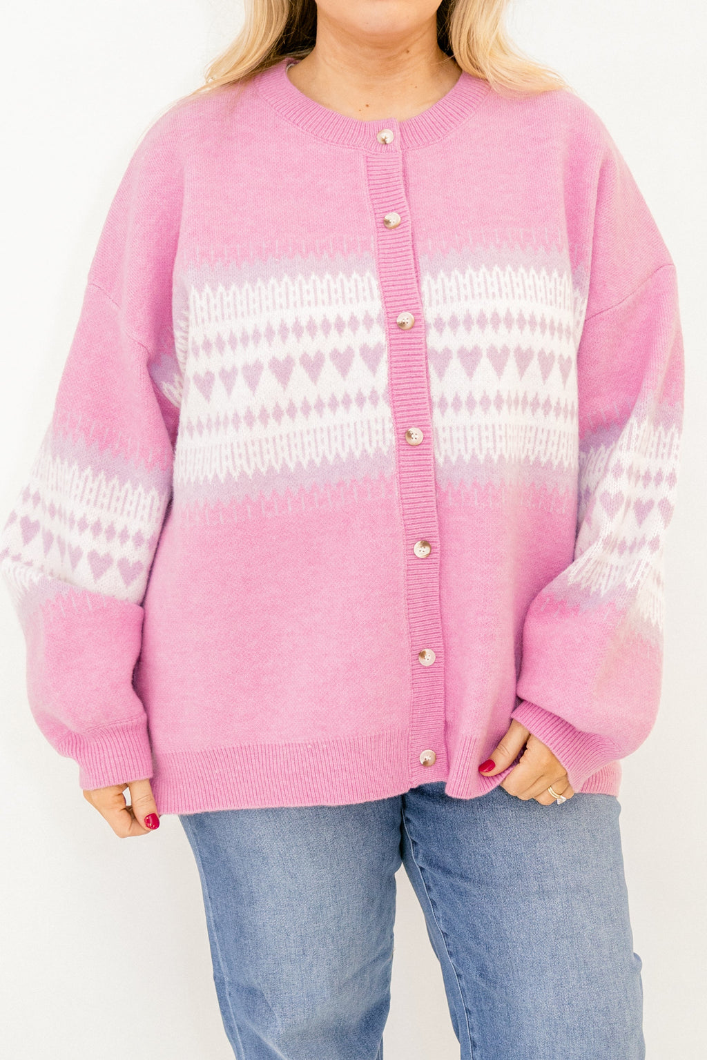 Giving You My Heart Cardigan, Pink