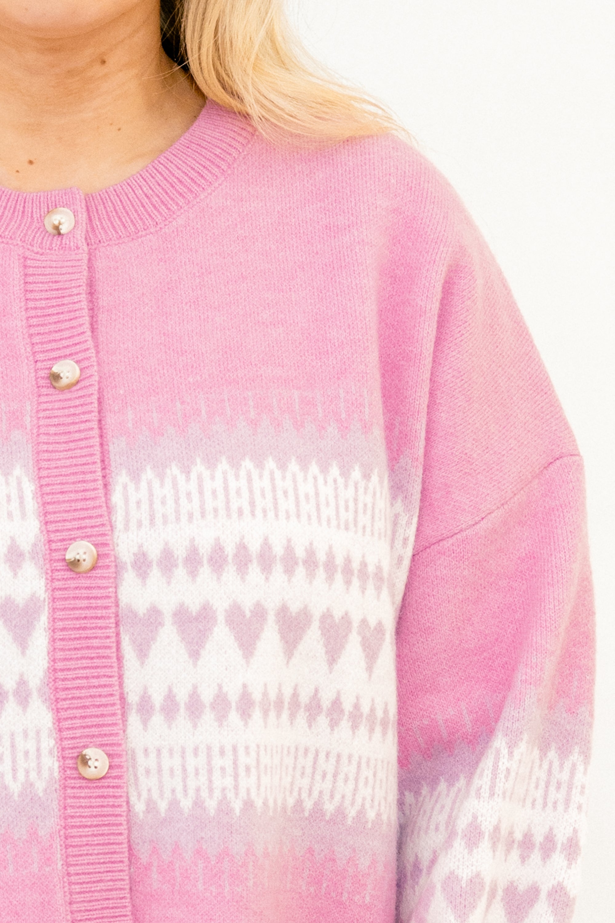 Giving You My Heart Cardigan, Pink