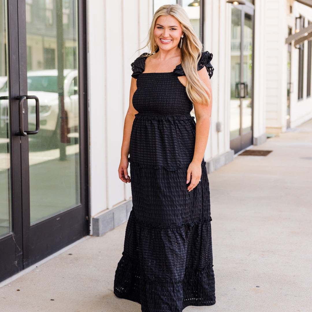 Glimpse Of Time Dress, Black