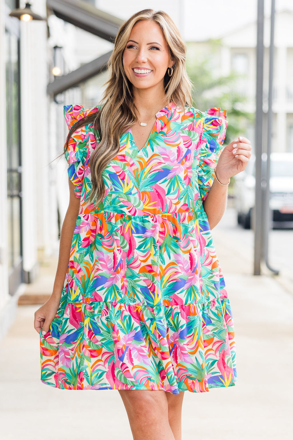 Glimpse of Summer Dress, Multi