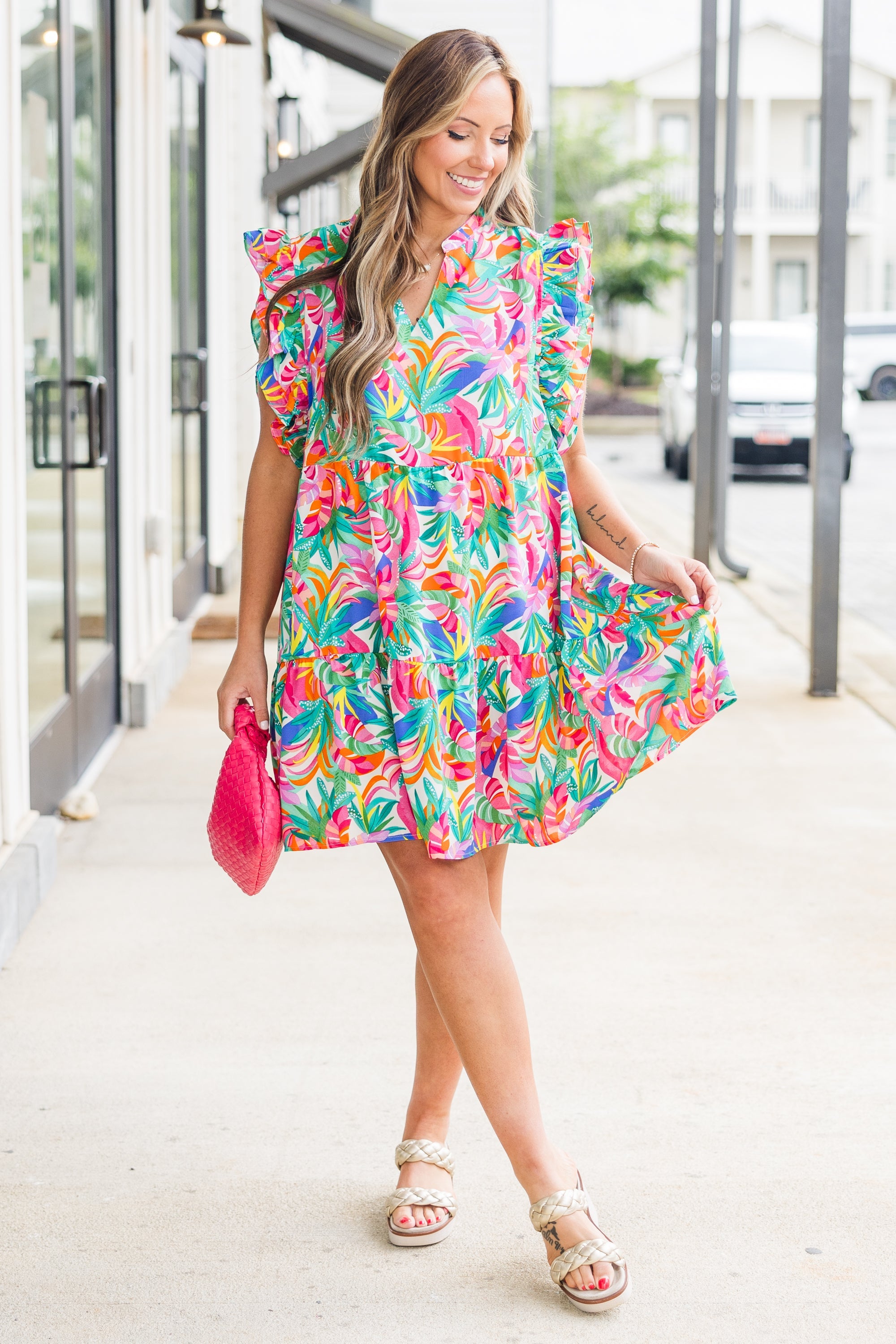 Glimpse of Summer Dress, Multi