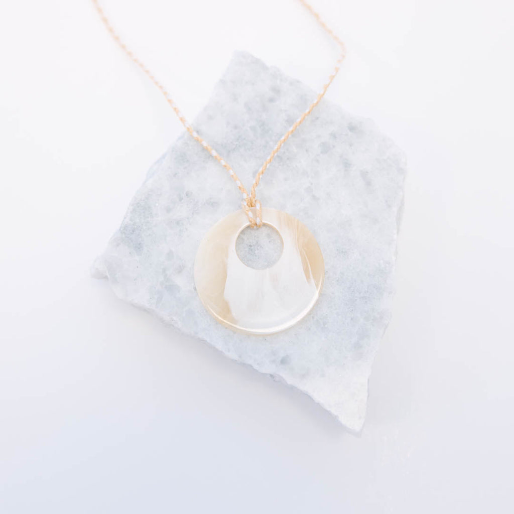 Glow Getter Necklace, Natural