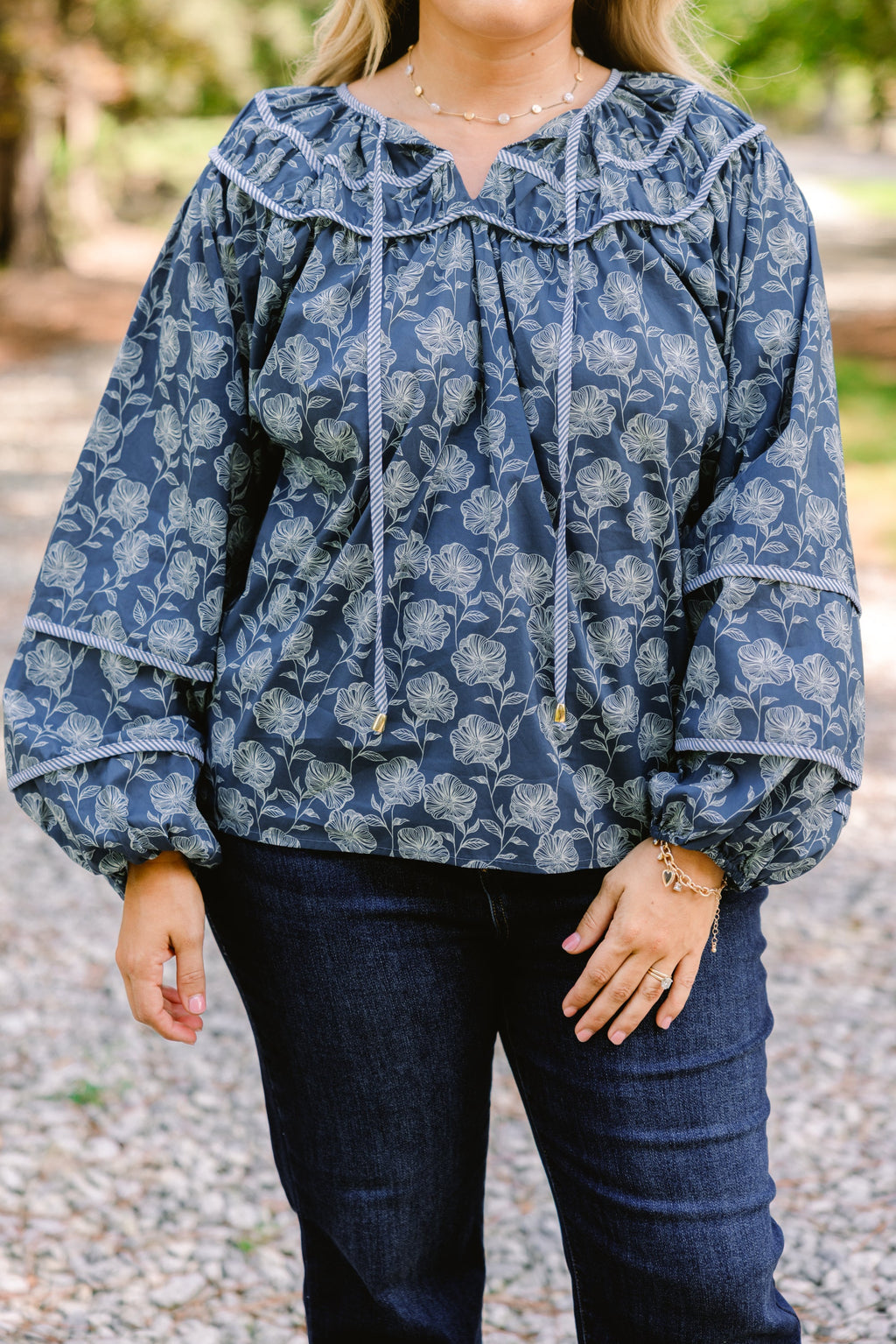 Glowing Moon Top, Blue