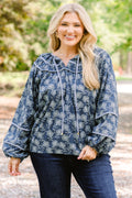 Glowing Moon Top, Blue