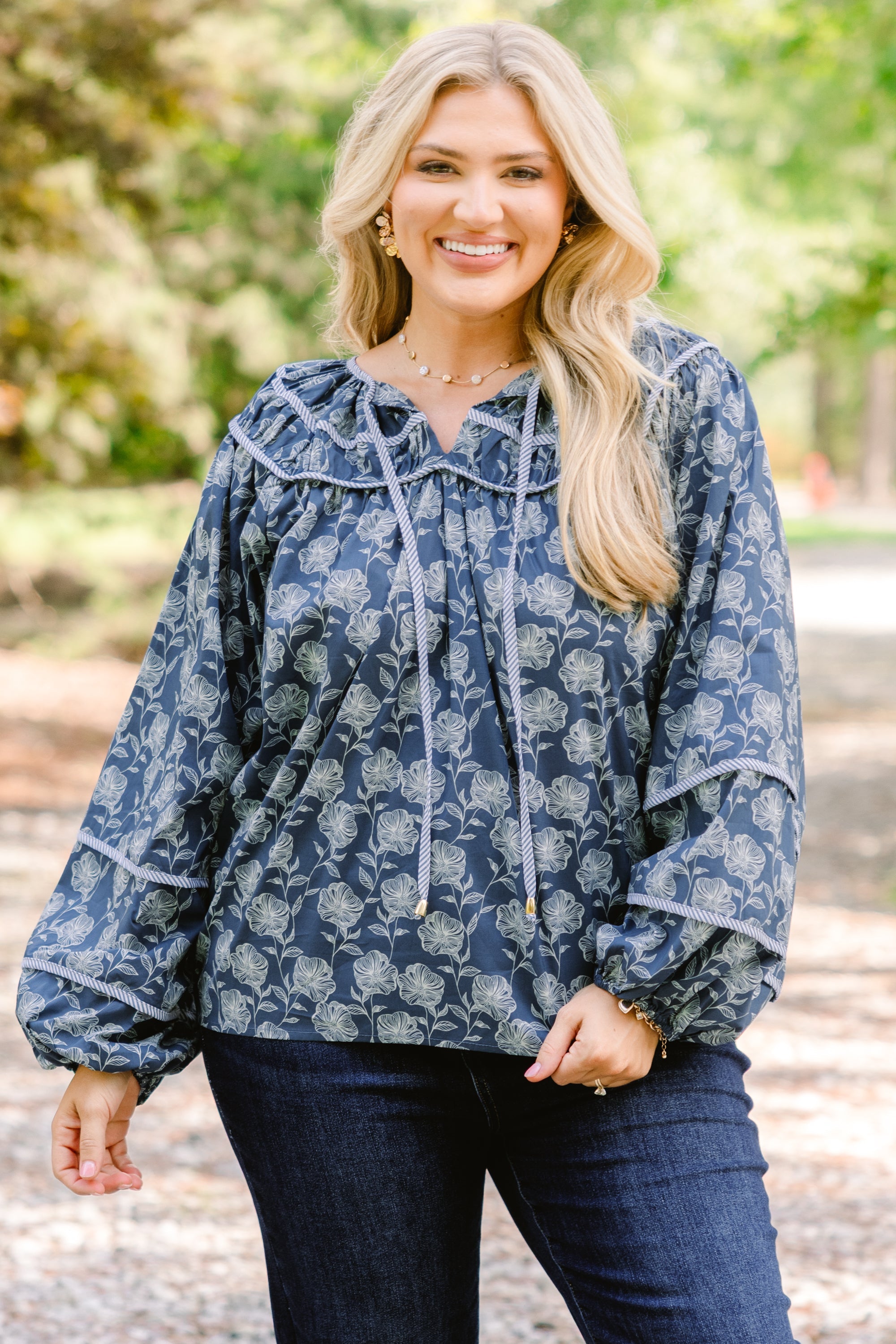 Glowing Moon Top, Blue