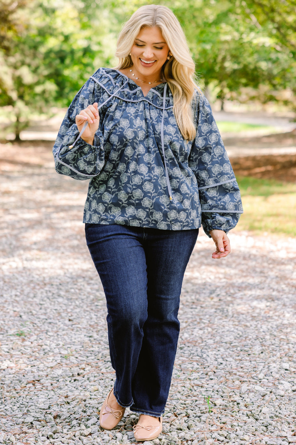 Glowing Moon Top, Blue