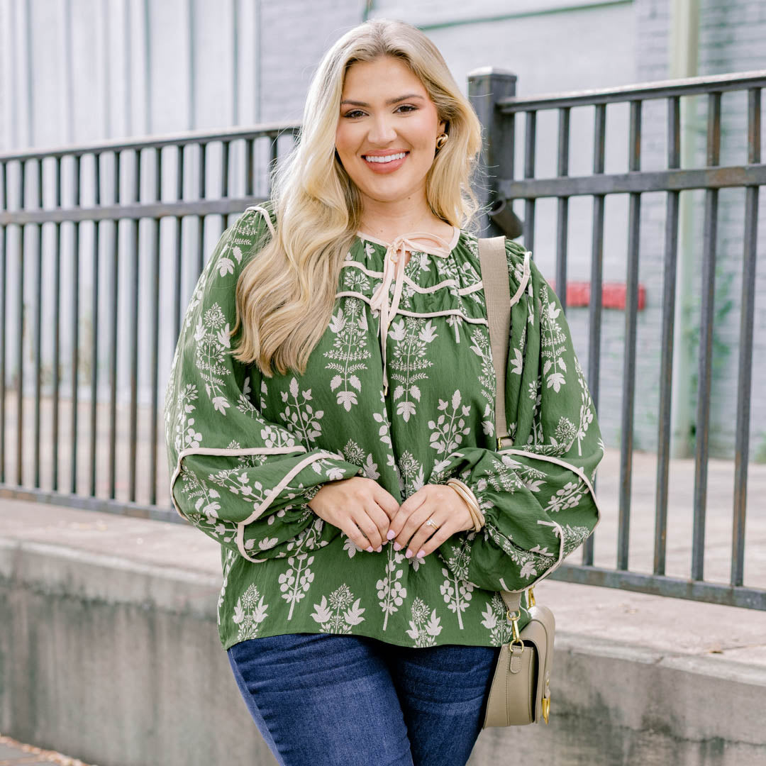 Glowing Moon Top, Green