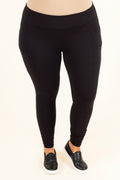 Go For The Goal Leggings, Black