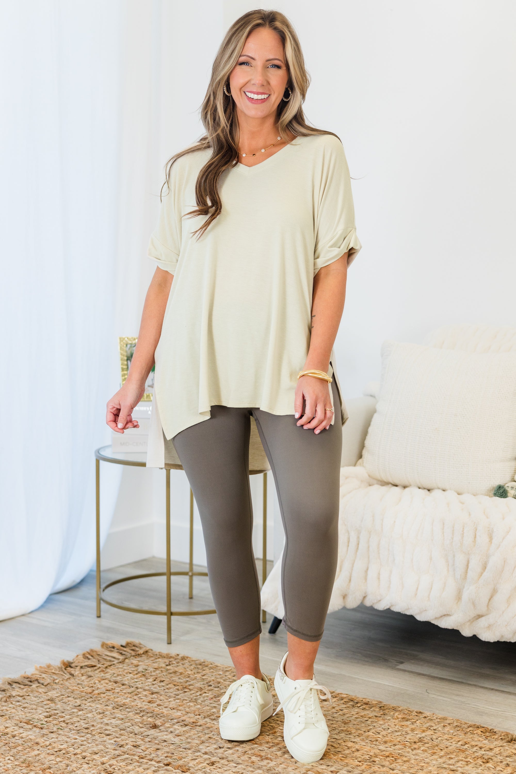 Go For The Goal Leggings, Smoky Grey