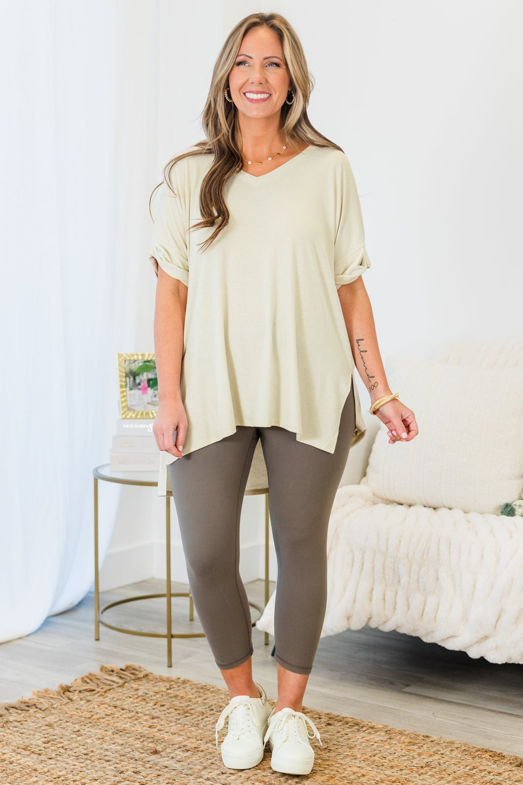 Go For The Goal Leggings, Smoky Grey