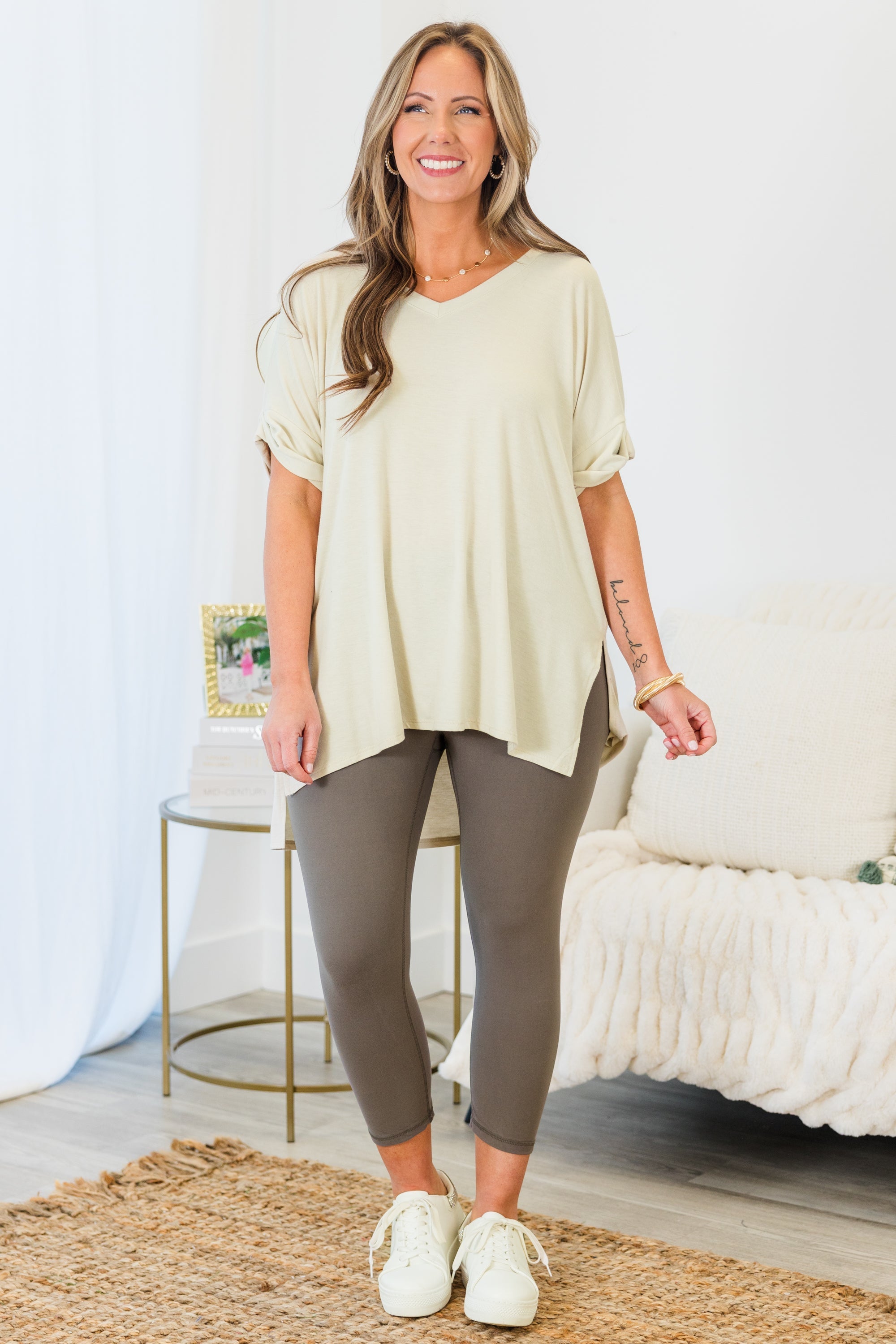 Go For The Goal Leggings, Smoky Grey