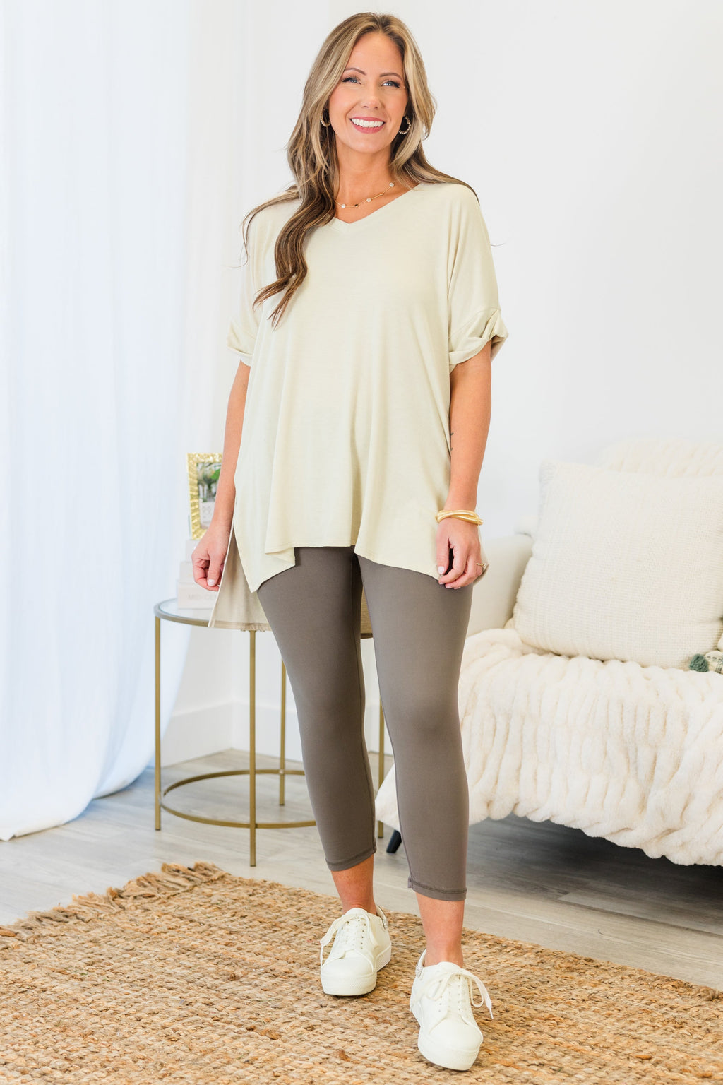 Go For The Goal Leggings, Smoky Grey
