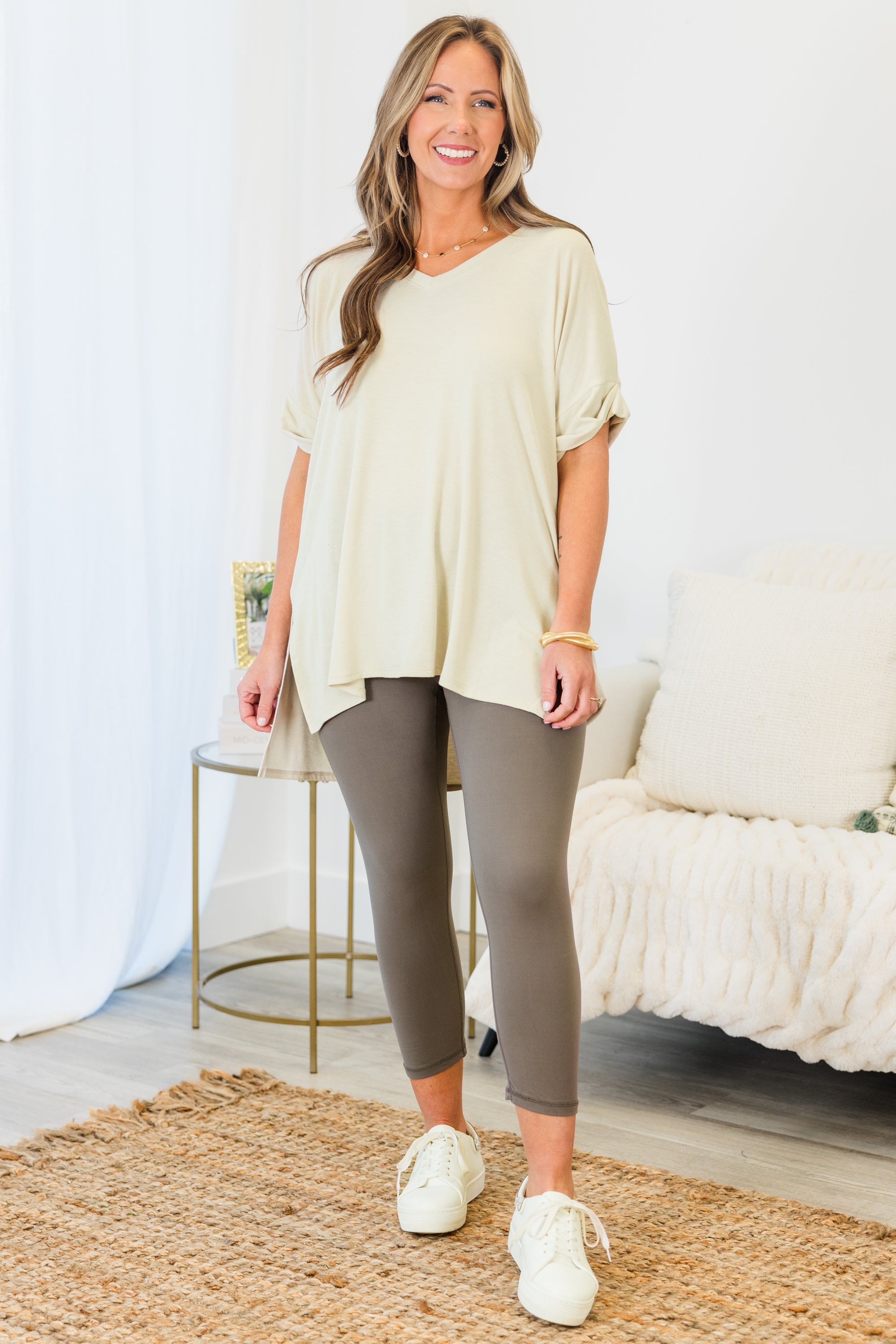 Go For The Goal Leggings, Smoky Grey