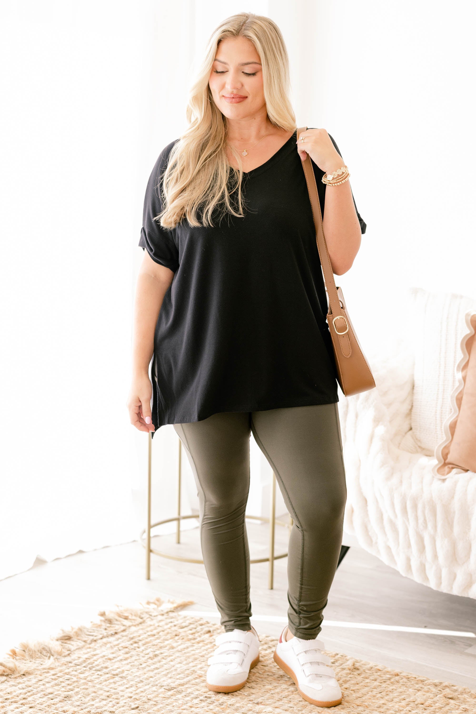Go For The Goal Leggings, Olive