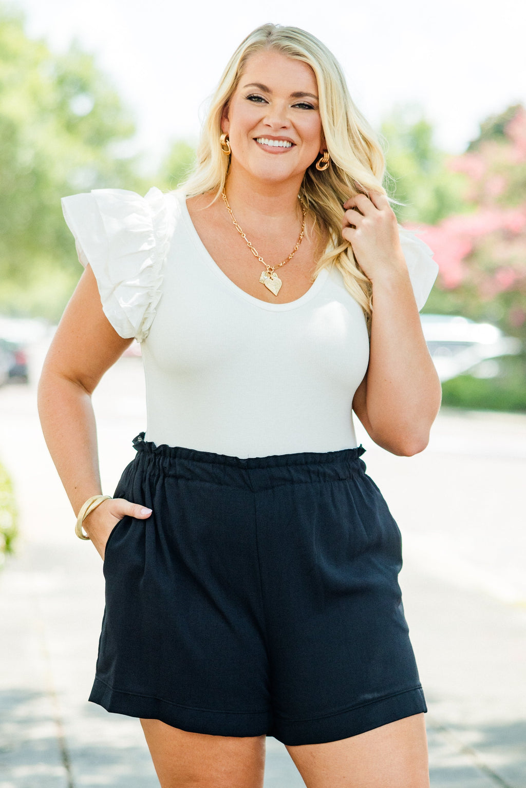Go With Grace Shorts, Black