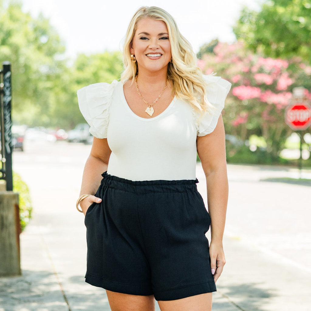 Go With Grace Shorts, Black