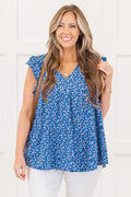 Going For The Thrill Top, Royal Blue